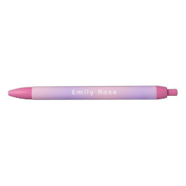 Personalisierter Stift mit Namen | Rosa Lila Farbv