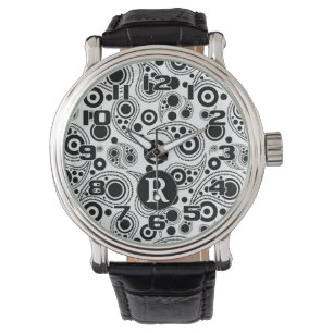 Personalisierter, stilvoller Paisley-Stil Armbanduhr