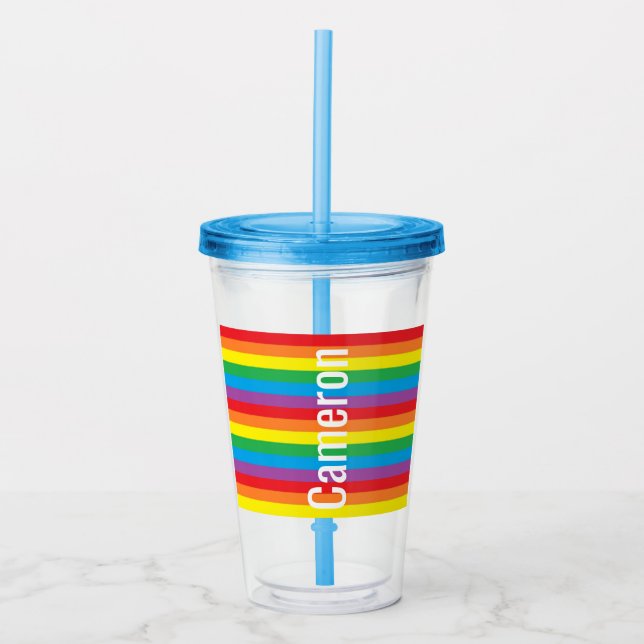 Personalisierter Stolz Acryltrinkbecher (Vorderseite)