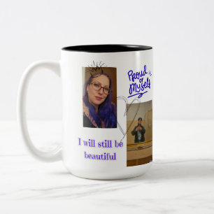 Personalisierter "Stolz auf mich selbst"-Becher - Zweifarbige Tasse