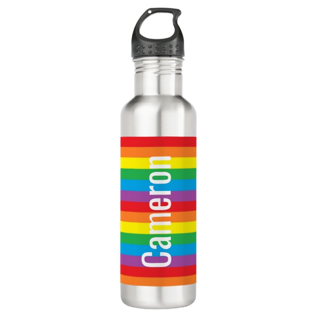 Personalisierter Stolz Edelstahlflasche (Vorderseite)