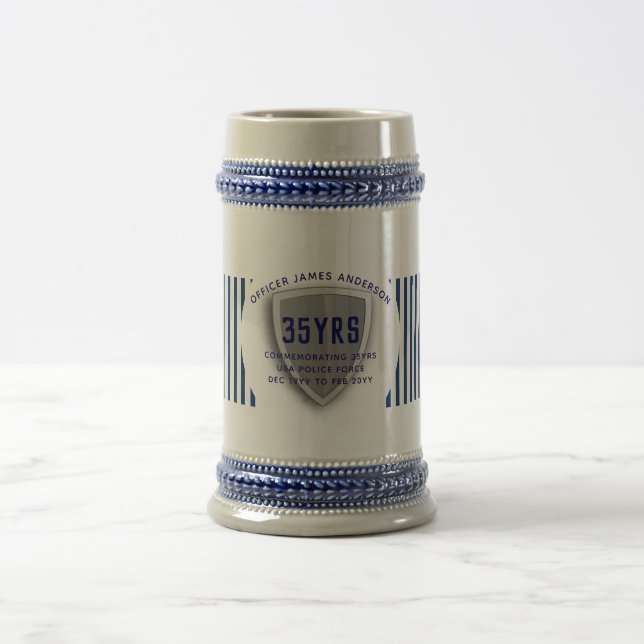 Personalisierter Strafverfolgungsschild Bierglas (Mittel)