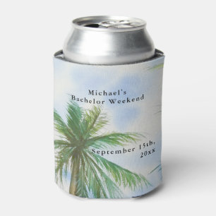 Personalisierter Strand   Bachelor Weekend Dosenkühler
