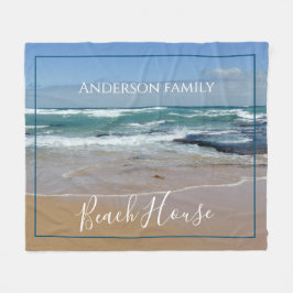 Personalisierter Strand Fleecedecke