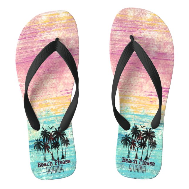 Personalisierter Strand Flip Flops (Fußbett)