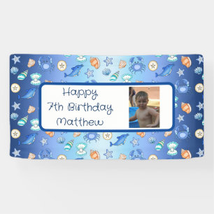 Personalisierter Strand zum Geburtstag Banner