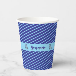 Personalisierter Streifen Pappbecher