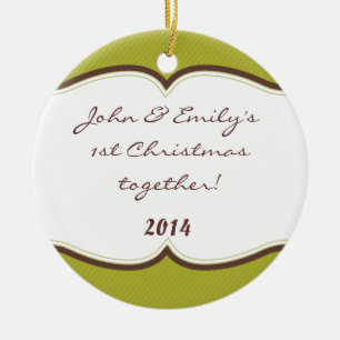 Personalisierter Streifen Retro Prin Keramikornament