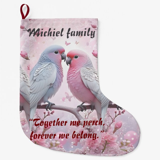Personalisierter Strumpf für Familien und Gruppen Großer Weihnachtsstrumpf (Vorderseite)