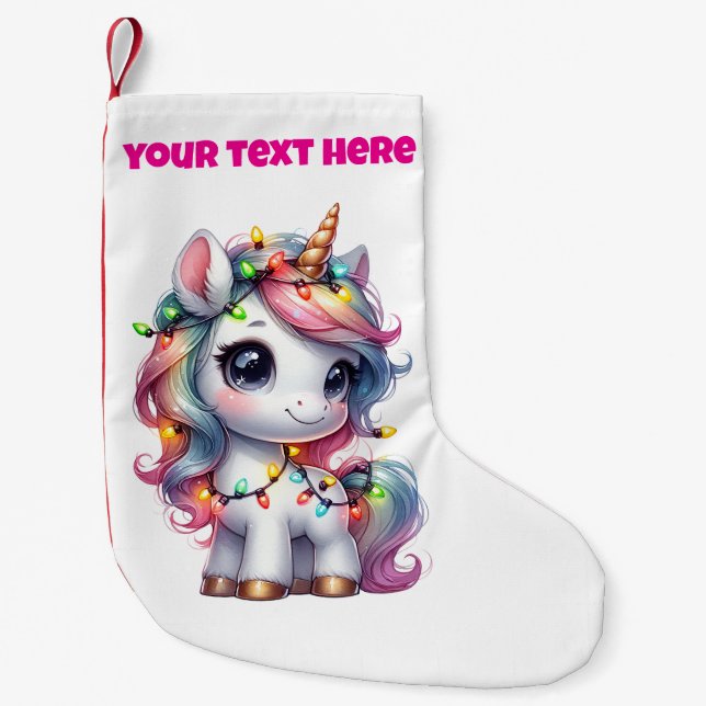 Personalisierter Strumpf Kleiner Weihnachtsstrumpf (Vorderseite)