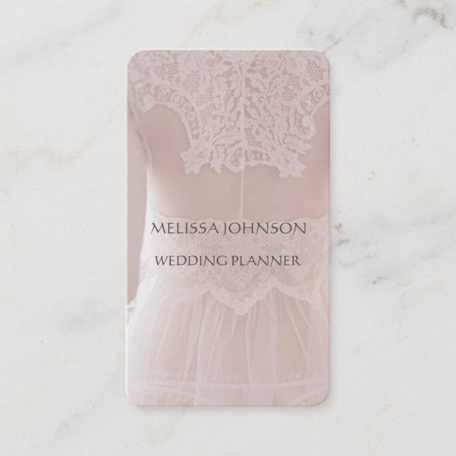 Personalisierter Stylist Hochzeitsplaner Business  Visitenkarte (Vorderseite)