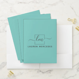 Personalisierter Stylist Moderne Portfoliorordner Bewerbungsmappe