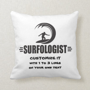 Personalisierter Surfer Kissen