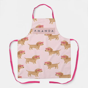 Personalisierter Süßer Dachshund Hund Schürze
