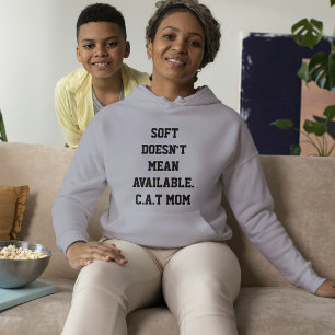 Personalisierter süßer Katzenliebhaber Grau und Sc Hoodie