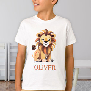 Personalisierter süßer Löwe T-Shirt