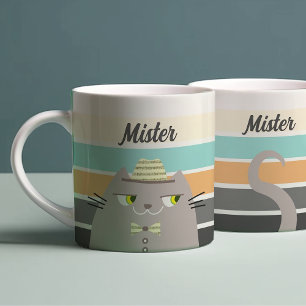 Personalisierter süßer Retro-Stil Kaffeetasse