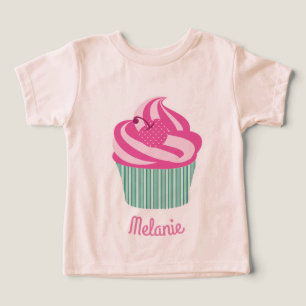 Personalisierter süßer rosa Cupcake