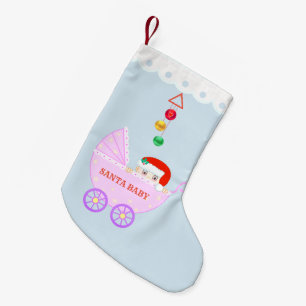Personalisierter süßer Santa-Baby Kleiner Weihnachtsstrumpf