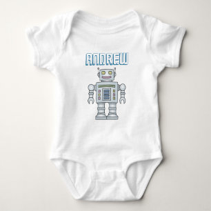 Personalisierter süßer Spielzeug-Roboter-Babyjunge Baby Strampler