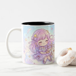 Personalisierter süßer Waage-Sternzeichen-Becher Zweifarbige Tasse