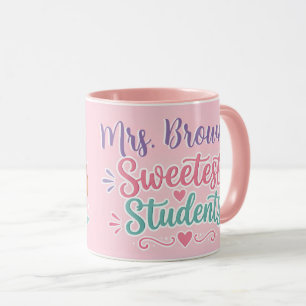 Personalisierter süßester Schüler-Lehrer-Kaffeebec Tasse