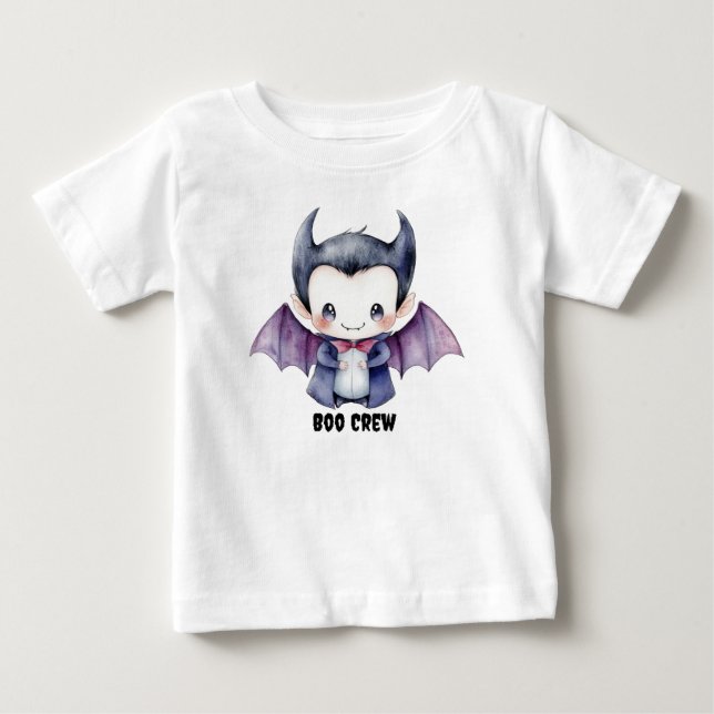 Personalisierter T - Shirt "Boo Crew" mit Niedlich (Vorderseite)