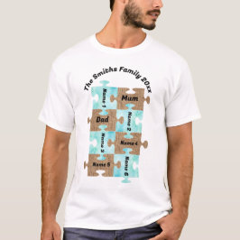 Personalisierter T - Shirt für Familien - acht Puz