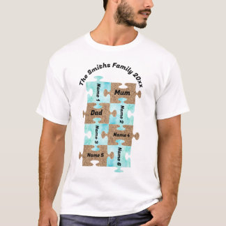 Personalisierter T - Shirt für Familien - acht Puz