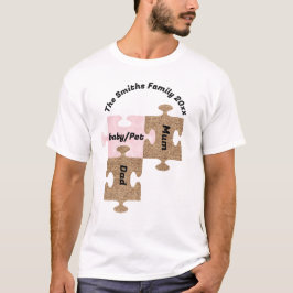 Personalisierter T - Shirt für Familien - drei Puz