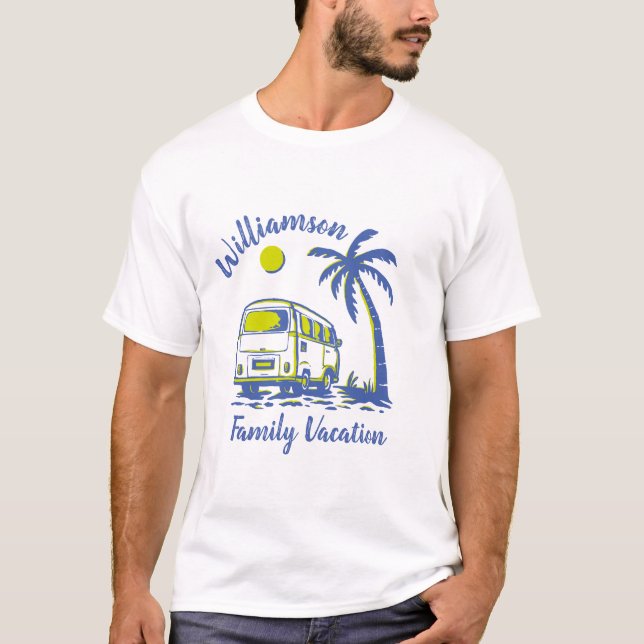 Personalisierter T - Shirt für Familienurlaub (Vorderseite)