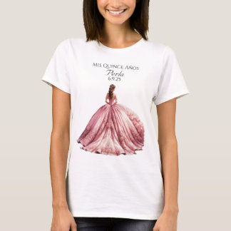 Personalisierter T - Shirt Quinceañera