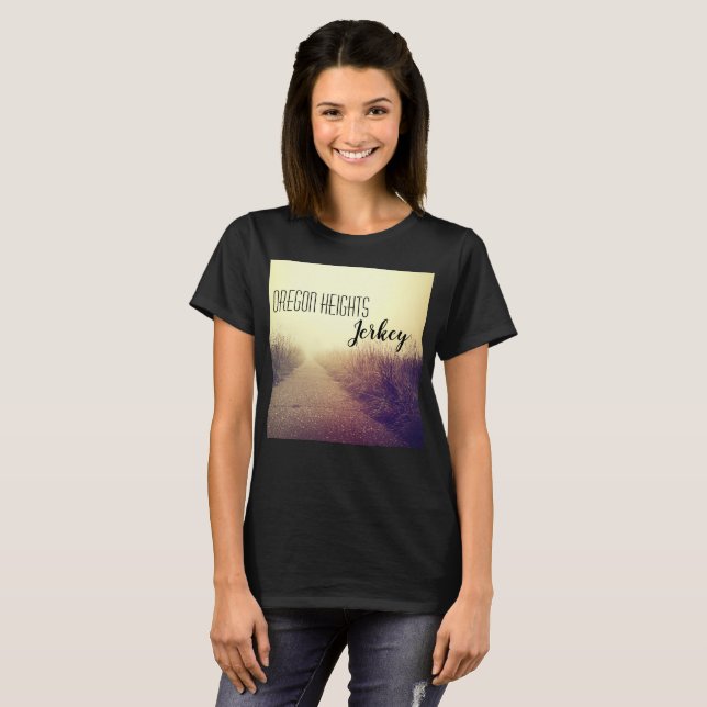 Personalisierter T - Shirt Sunrise Pathway Walk (Vorne ganz)