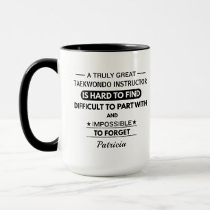 Personalisierter Taekwondo-Trainer Tasse