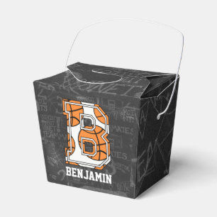Personalisierter Tafel-Basketball-Buchstabe B Geschenkschachtel