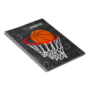 Personalisierter Tafel-Basketball und Band Notizblock