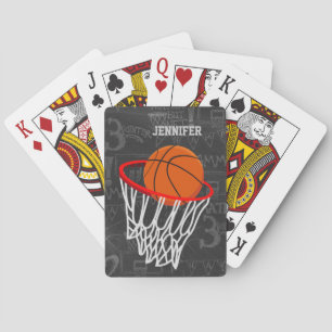 Personalisierter Tafel-Basketball und Band Spielkarten