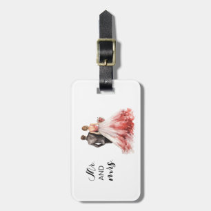 Personalisierter Tag für Hochzeitscoupons Gepäckanhänger
