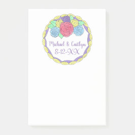Personalisierter Tag Hochzeit Cake Gefallen Post s Post-it Klebezettel