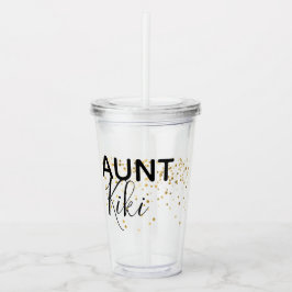 Personalisierter Tante-Cup Acryltrinkbecher