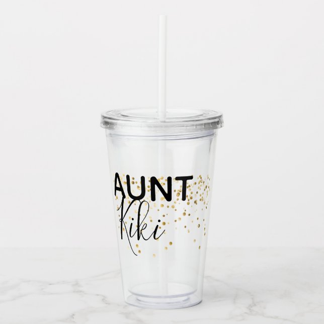Personalisierter Tante-Cup Acryltrinkbecher (Vorderseite)