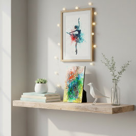 Personalisierter Tänzer Fotoplatte