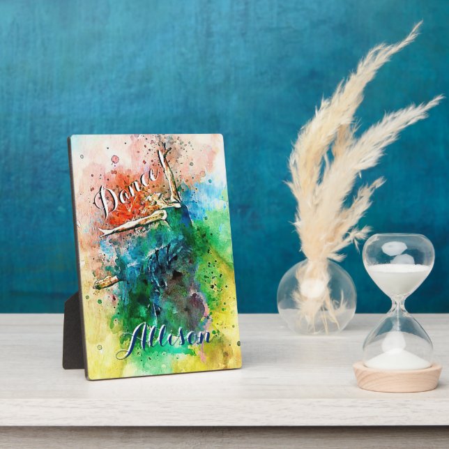 Personalisierter Tänzer Fotoplatte (Seite)