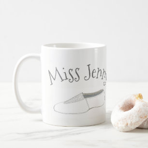 Personalisierter Tanzlehrer Acro Gymnastikschuh Kaffeetasse