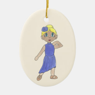 Personalisierter Tanzlehrer Lyrical Moderne Erwägu Keramikornament