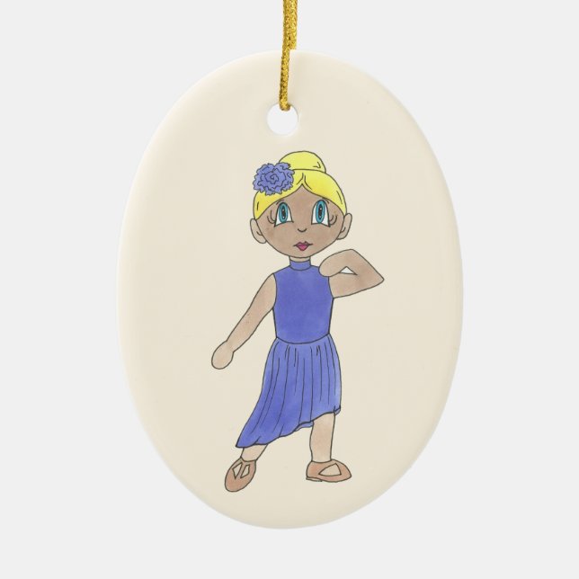 Personalisierter Tanzlehrer Lyrical Moderne Erwägu Keramikornament (Vorne)