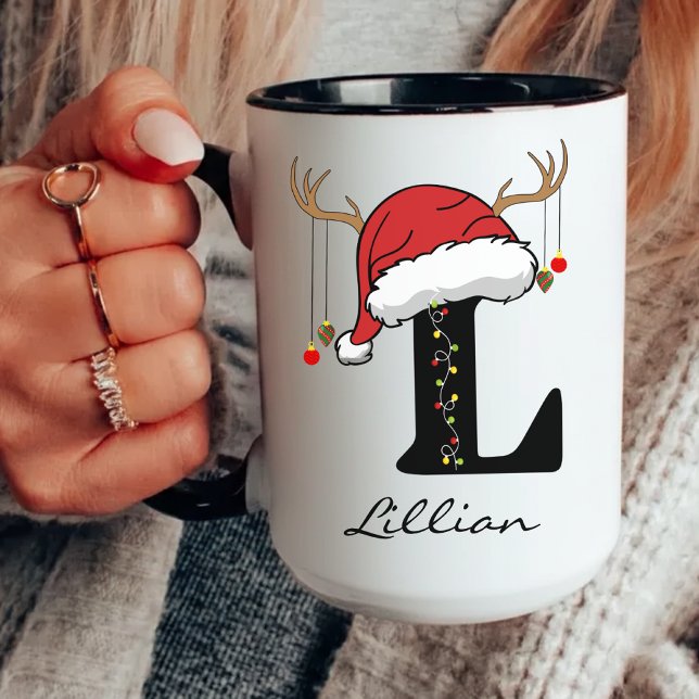 Personalisierter Tasse-Geschenk mit Monogramm Weih Tasse (christmas mug for her, christmas mug for him, custom christmas mug, christmas family gift for dad,)