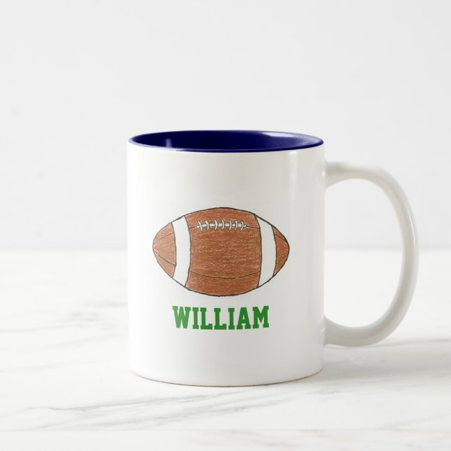 Personalisierter Tasse mit Fußball-Thema (Rechts)