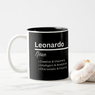 Personalisierter Tasse mit Namen Leonardo Jungen N