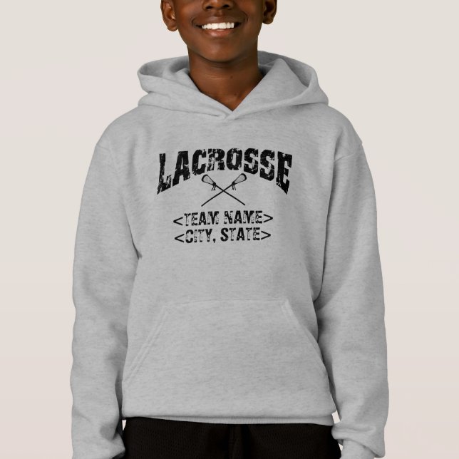Personalisierter Team-Stadt-StaatLacrosse Hoodie (Vorderseite)